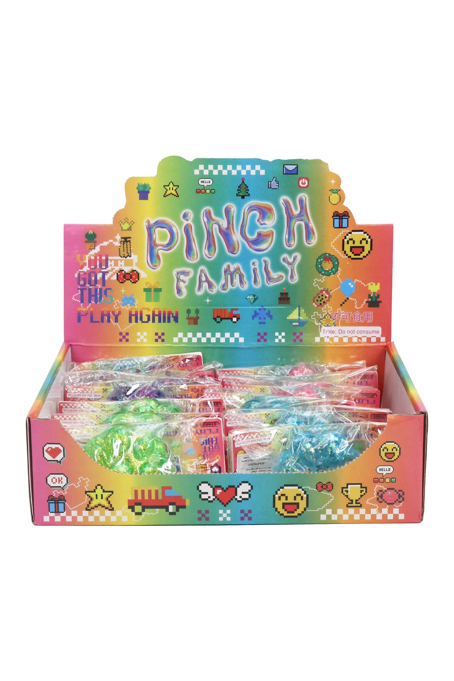 Kitty Cat Paw Glittery Maltose Putty Filled Squishy Toy Bag: ASSORTED / ONE SIZE