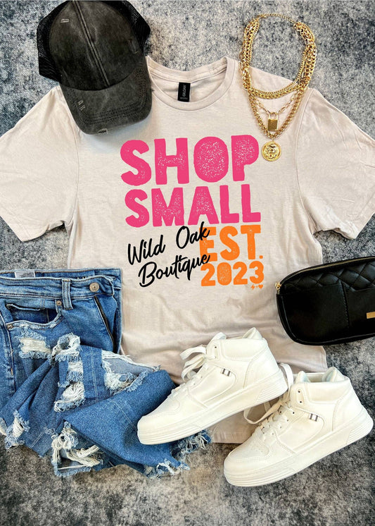 Shop Small Poster Custom Logo Tee (LOGO1022-DTG-TEE): Large