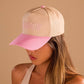 MOMMIN Embroidered Trucker Hat - Vintage Style | 40HW749: Pink