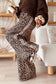 LDC Leopard Wide Leg Side Stripe Full-Length Trousers