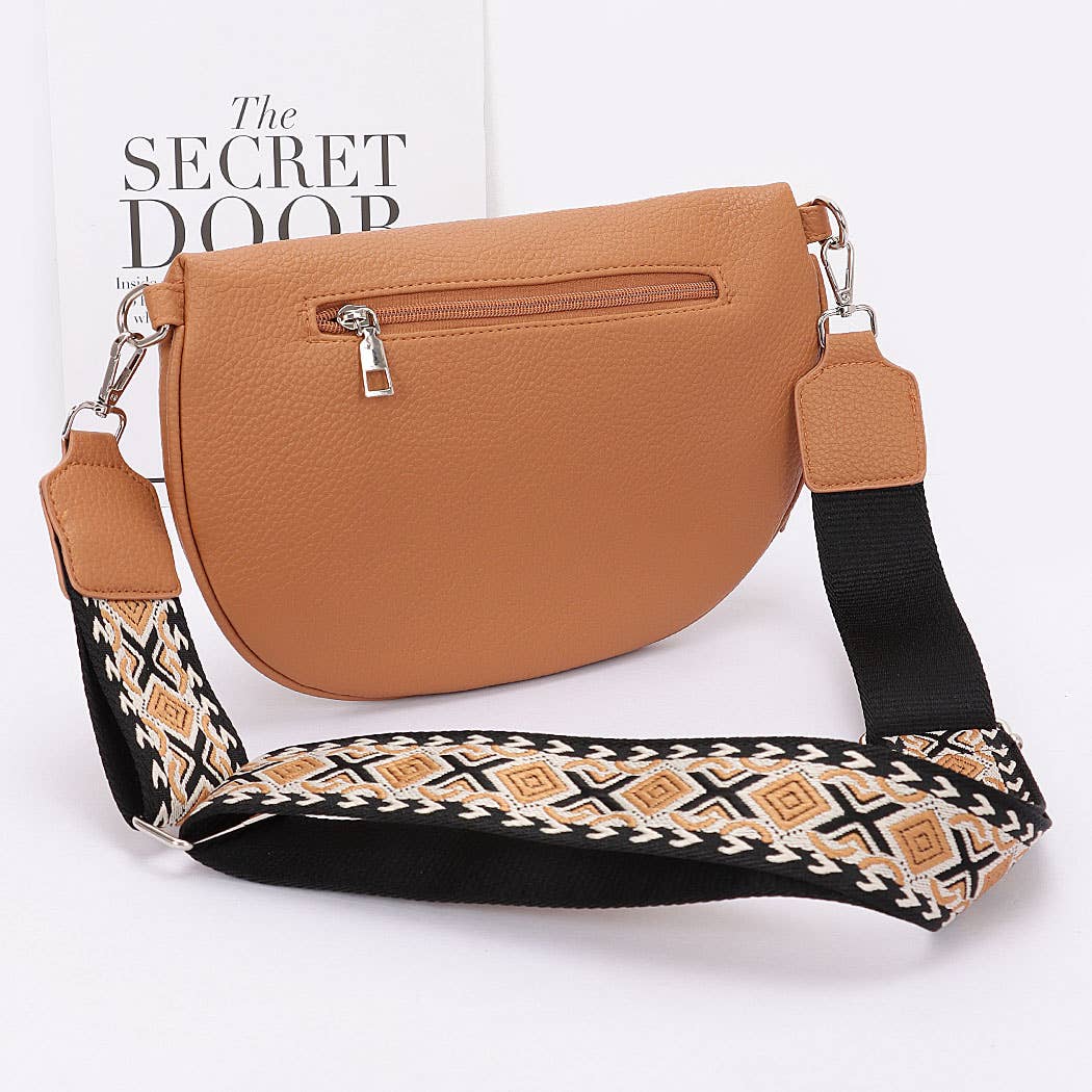 Faux Leather Crossbody Bag Belt: CM