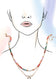 MULTI BEADED BOW CHARM DOUBLE LAYER NECKLACE | Gold