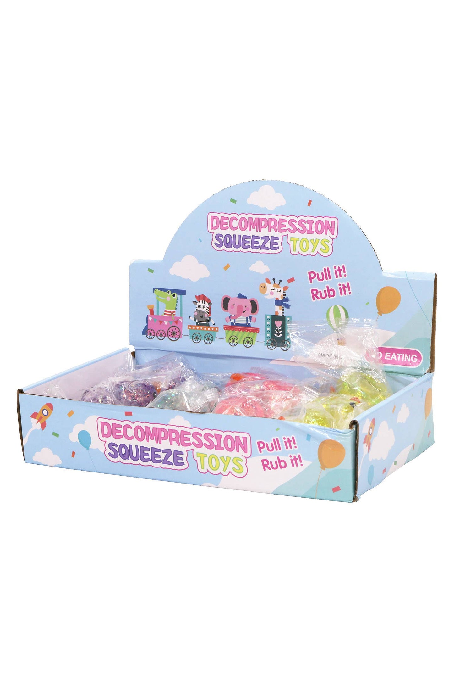 Cute Rubber Ducks Glitter Maltose Putty Filled Squishy: ASSORTED / ONE SIZE