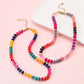 Natural Stone Semi-Precious Glass Mixed Necklace