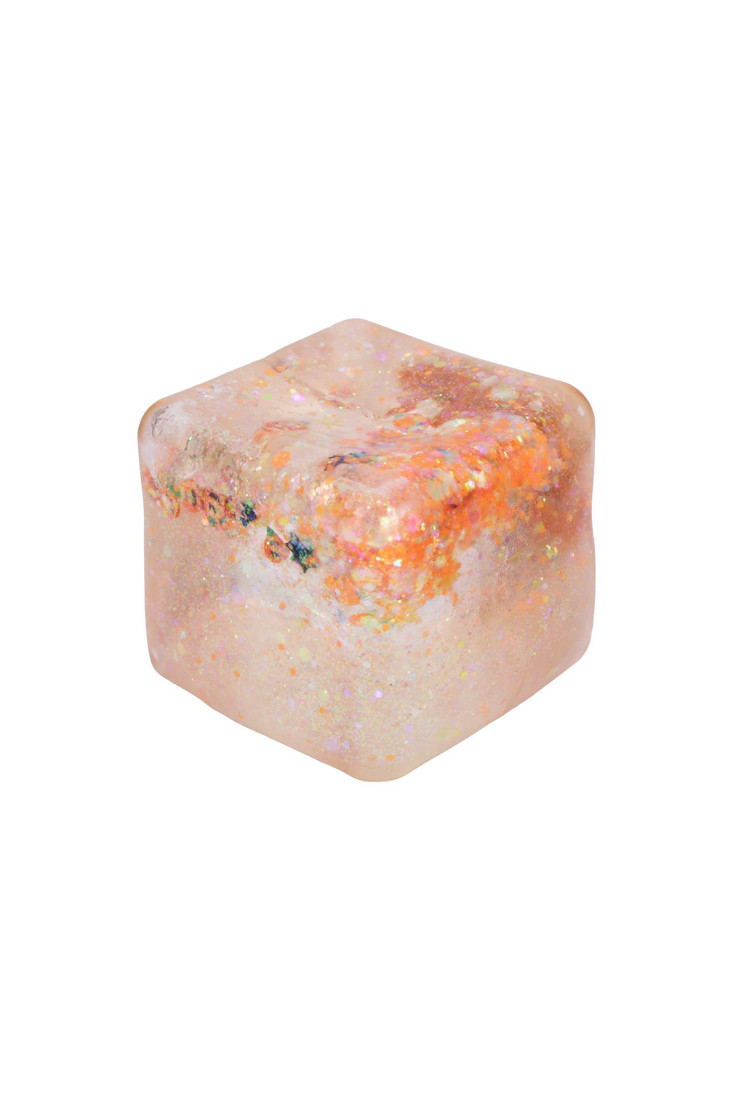Halloween Glow In Dark Glittery Sugar Maltose Cube Squishy: ASSORTED / ONE SIZE