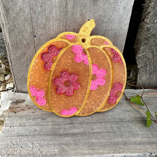 Fall 2.0 Flower Pumpkin Car Freshie: Apple Pickin’