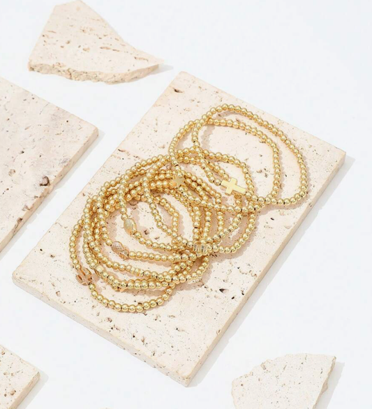 The September Gold Bracelet Set