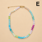 Natural Stone Semi-Precious Glass Mixed Necklace