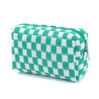 Knitted Cosmetic Bag / Storage Bag in Green
