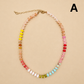 Natural Stone Semi-Precious Glass Mixed Necklace