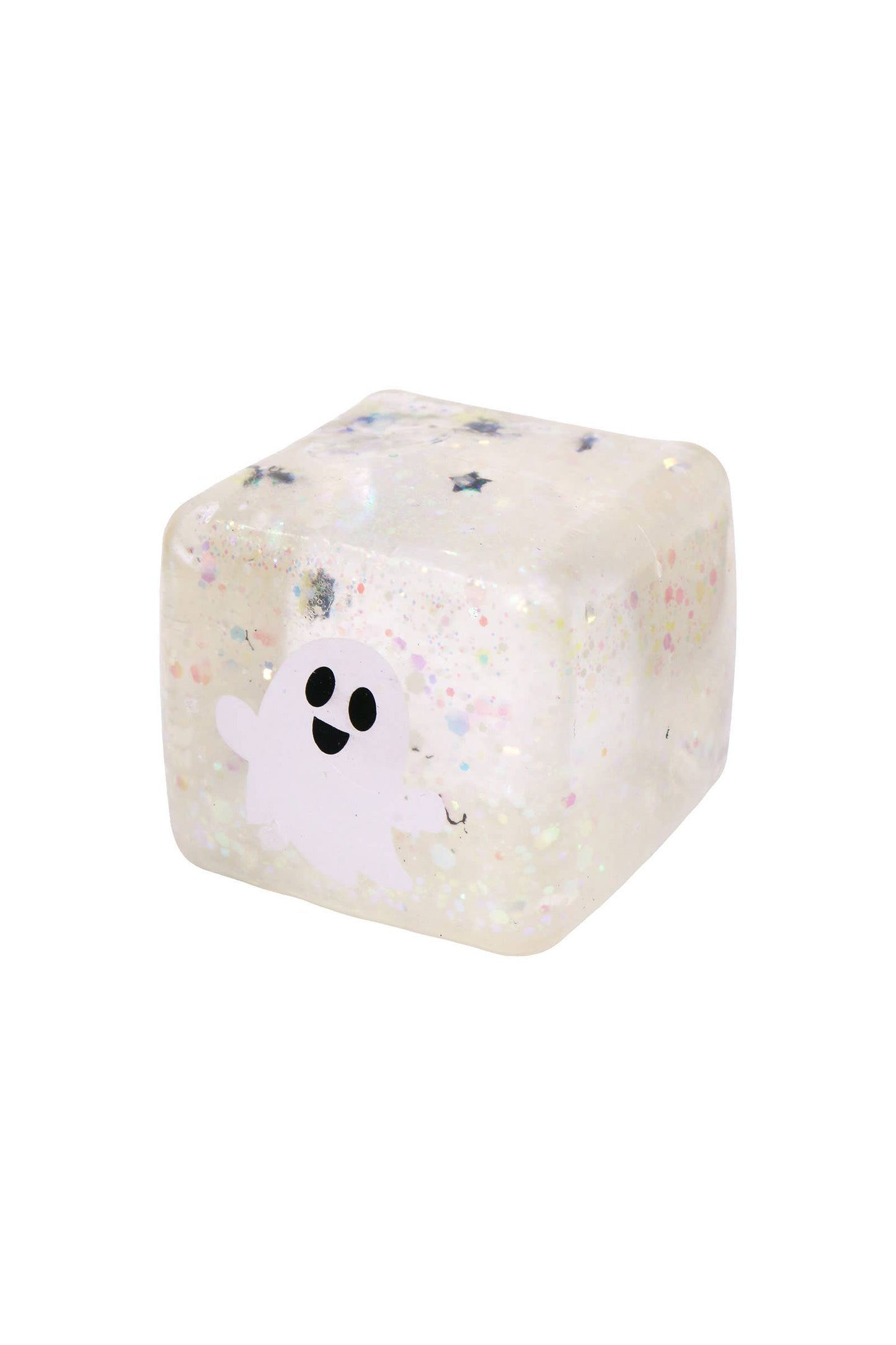 Halloween Glow In Dark Glittery Sugar Maltose Cube Squishy: ASSORTED / ONE SIZE