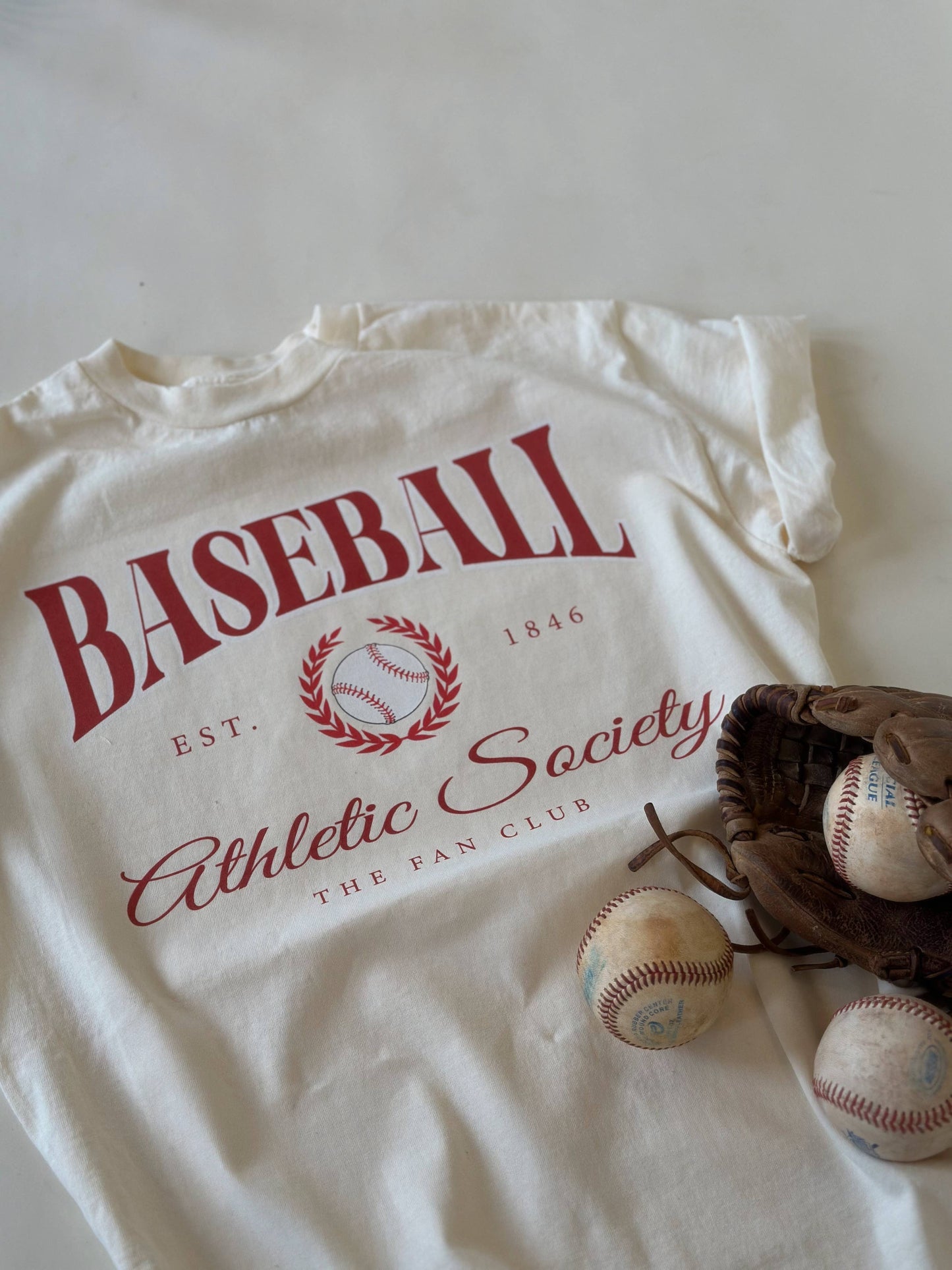 Baseball Fan Club Athletic Society  Graphic Tee