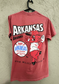 Southern Trend Arkansas Baseball Pitching Ribby Short Sleeve