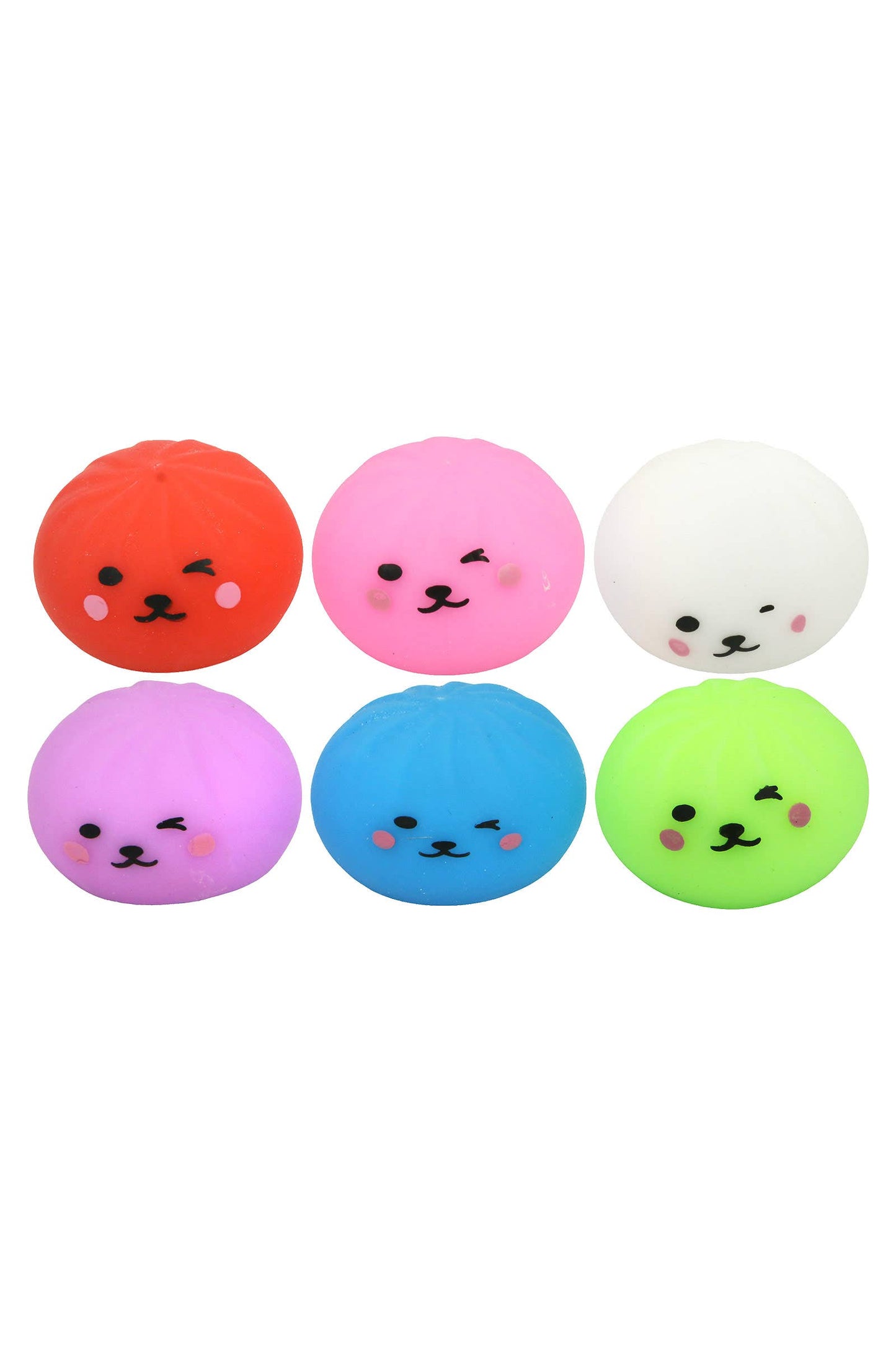 Mini Puppy Solid Bao Dumpling Soft Slime Squishy - 2 Inch: ASSORTED / ONE SIZE