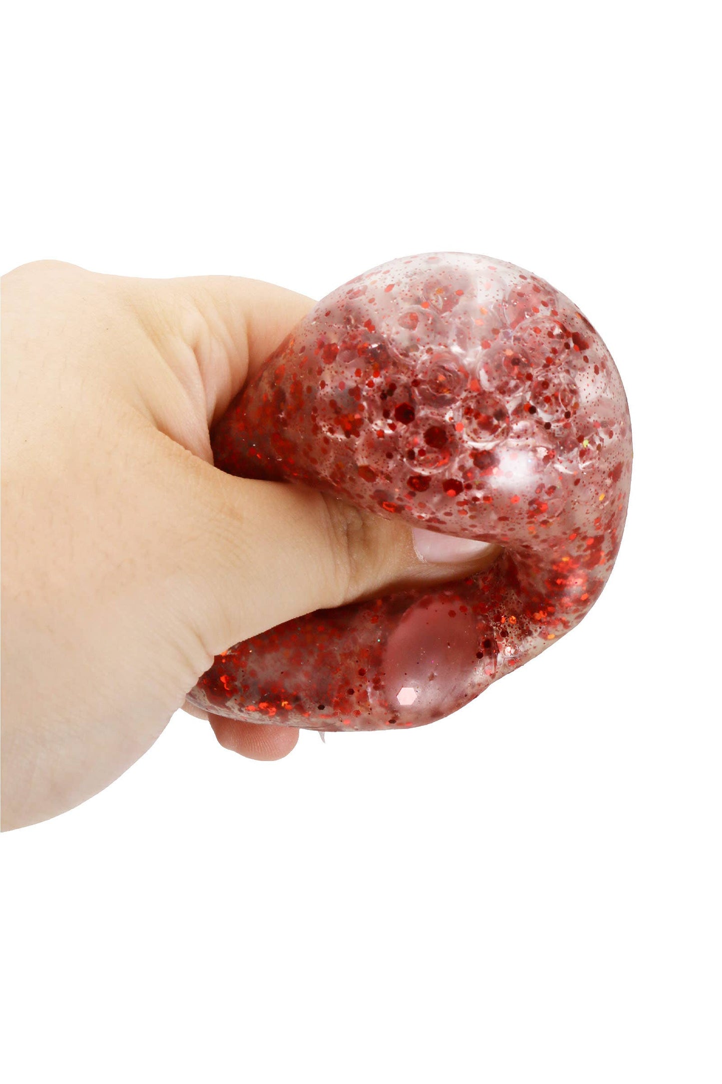 3-in-1 Mini Dumpling Glitter Water Bead Squishy - 2 Inch: AS SHOWN / ONE SIZE