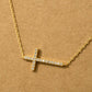 Cross Jewel Pendant Necklace: G