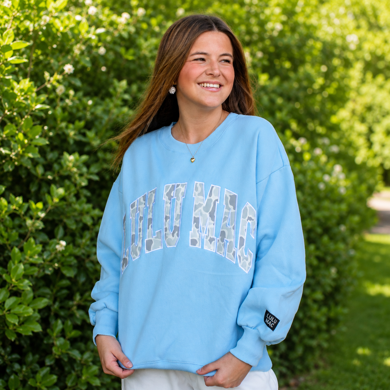 LULU MAC / Light Blue with Camo