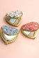 TRAVEL POCKET COMPACT HANDHELD FLORAL MIRROR