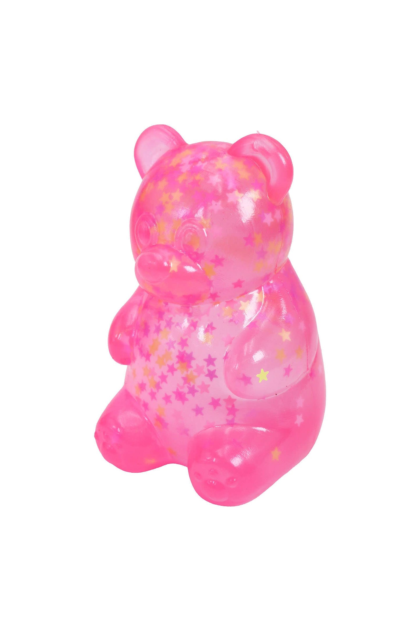 Star Confetti Teddy Bear Thick Maltose Putty Filled Squishy: ASSORTED / ONE SIZE
