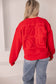 KC Crewneck Sweatshirt Red Puff