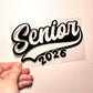 Senior 2026 B&W-16oz UV DTF Wrap