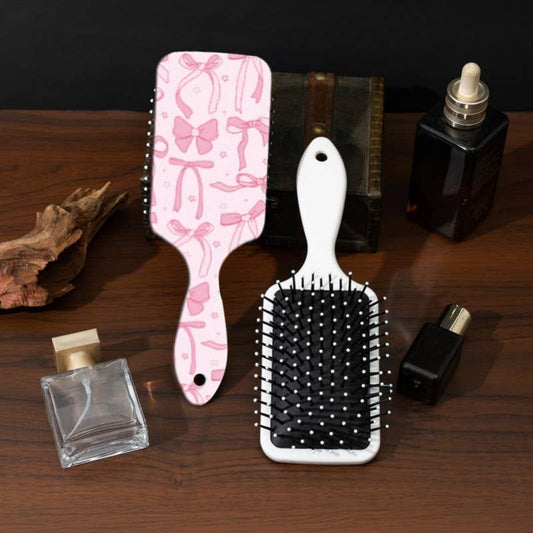 LARGE DETANGLE PADDLE HAIR BRUSH COMB BOW