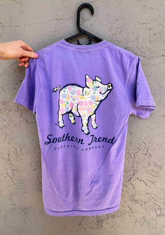 Southern Trend Pickle Ball Pig Tee