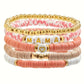 MAMA Peach Bracelet Stack