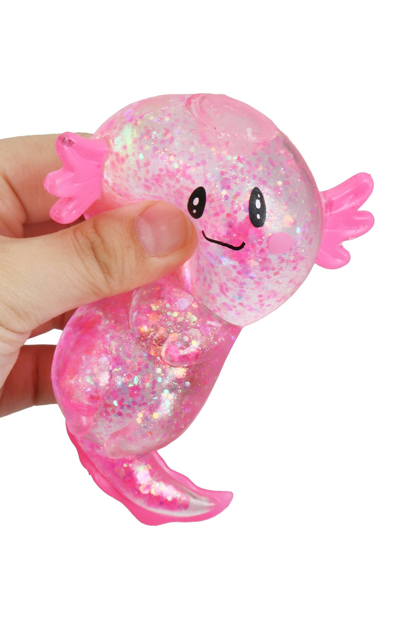 Axolotl Glittery Maltose Thick Putty Filled Squishy: ASSORTED / ONE SIZE