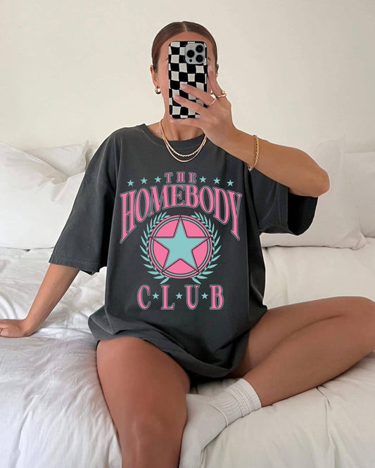 Homebody Club Short Sleeve Tee: Pepper