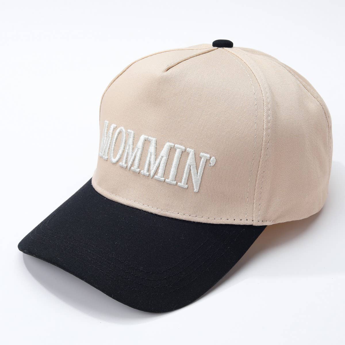 MOMMIN Embroidered Trucker Hat - Vintage Style | 40HW749: Pink