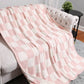 Checkerboard Patterned Throw Blanket: Pink / ONE SIZE