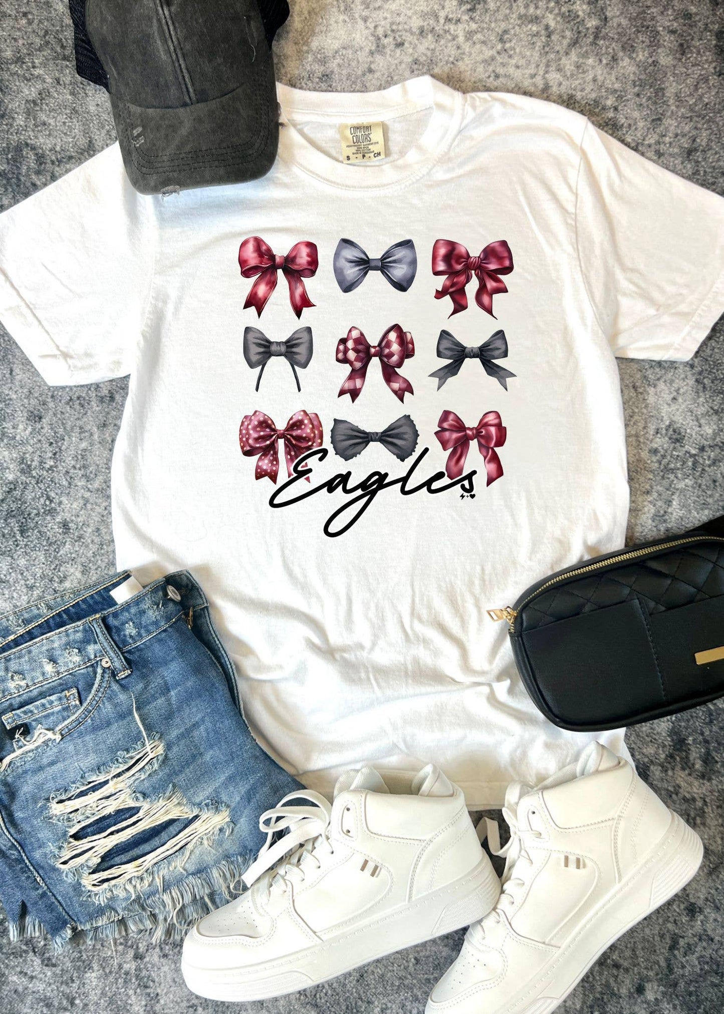 Watercolor EAGLES Spirit Bows tee