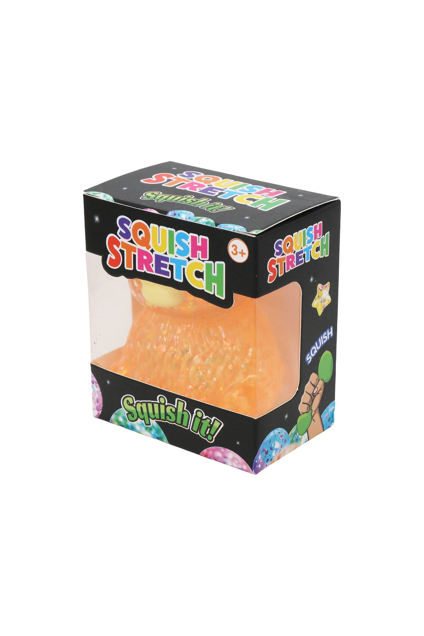 Baby Highland Cow Glitter Thick Maltose Putty Filled Squishy: ORANGE / ONE SIZE