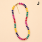 Natural Stone Semi-Precious Glass Mixed Necklace