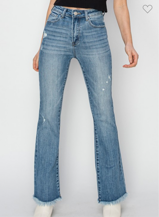 Risen High Rise Frayed Hem