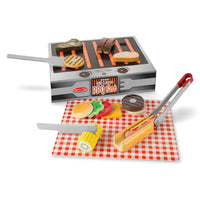 Melissa & Doug Wooden Grill & Serve BBQ Play Set