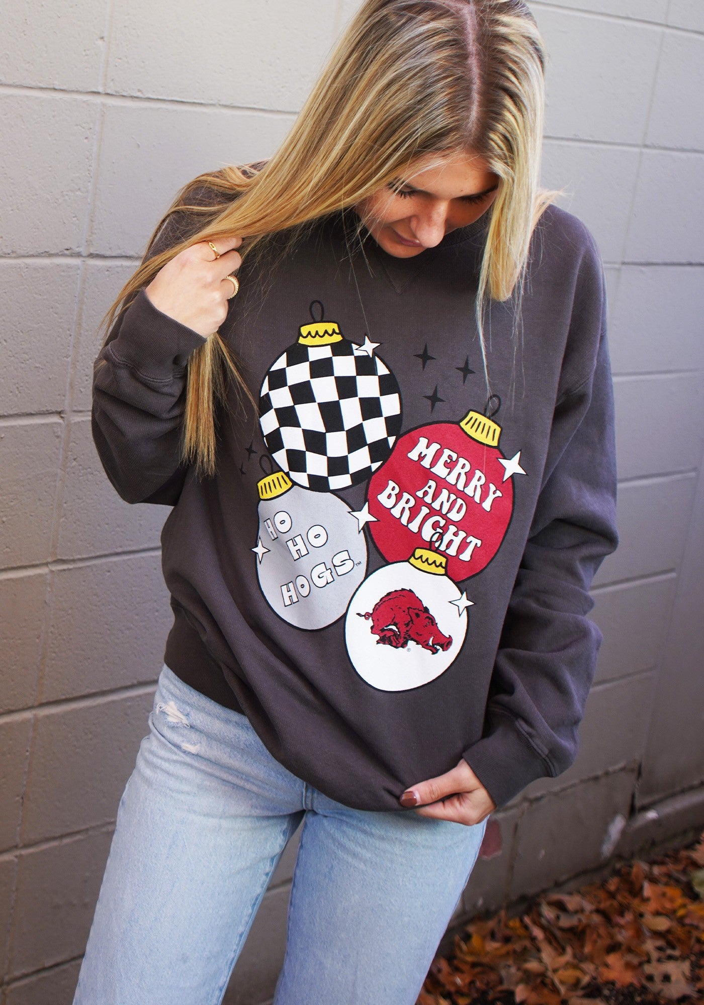 Southern Trend Ho Ho Hogs Crewneck Sweatshirt