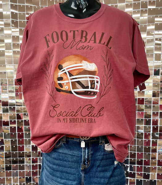 Graphic T-Shirt, Football Mom Social Club. In My Sideline Era