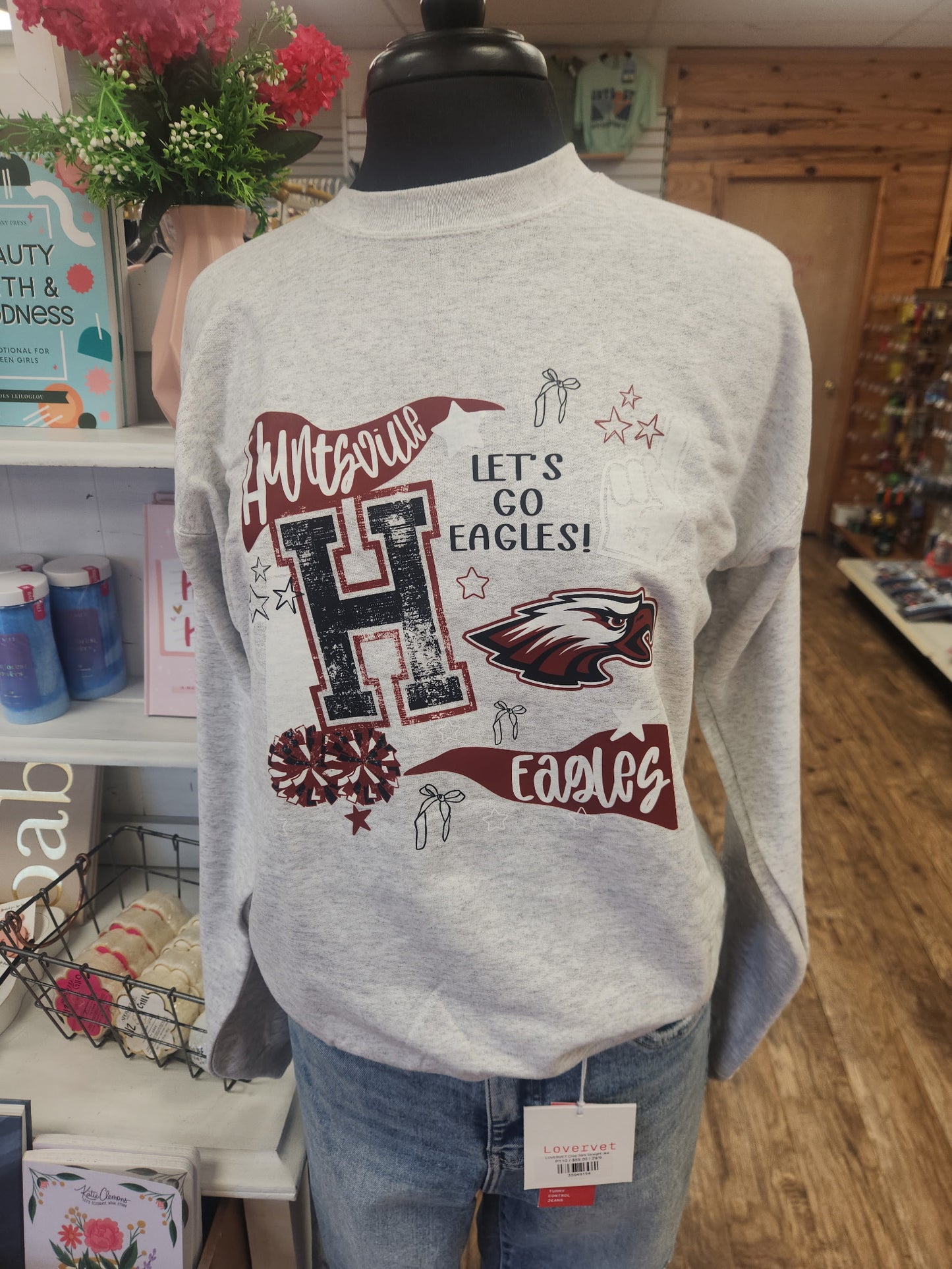 Eagles Spirit Sweatshirt Athletic Gray