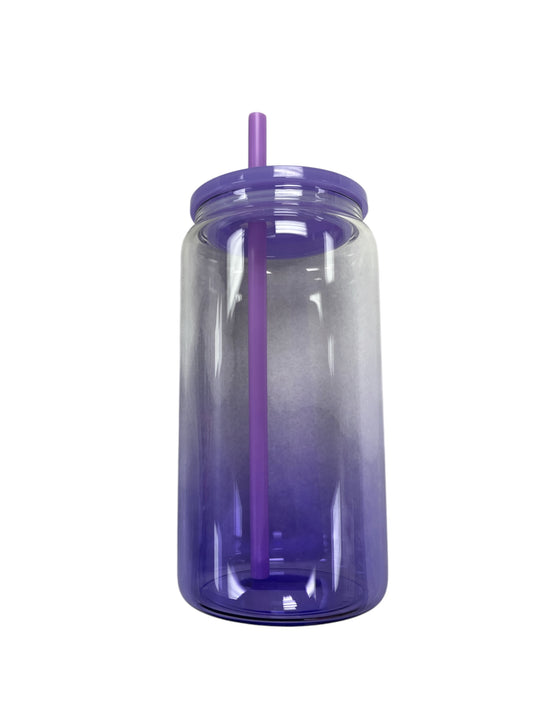 Glass Tumbler- Purple Ombre