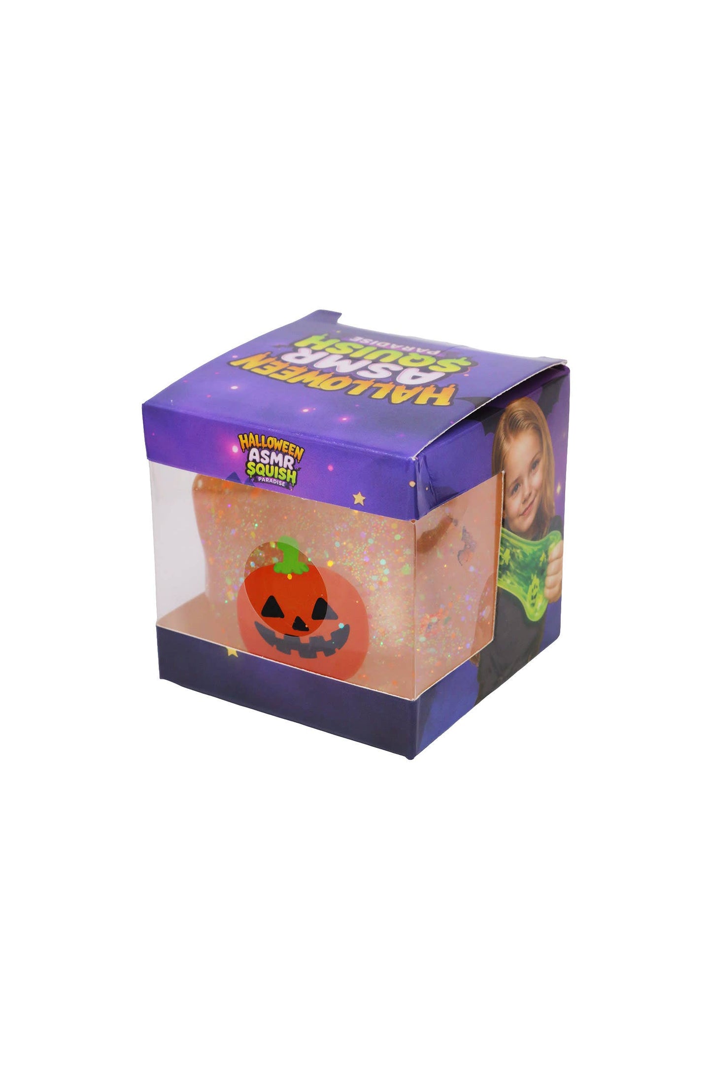 Halloween Glow In Dark Glittery Sugar Maltose Cube Squishy: ASSORTED / ONE SIZE
