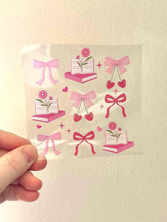 Books and Bows-UV DTF 4in Decal