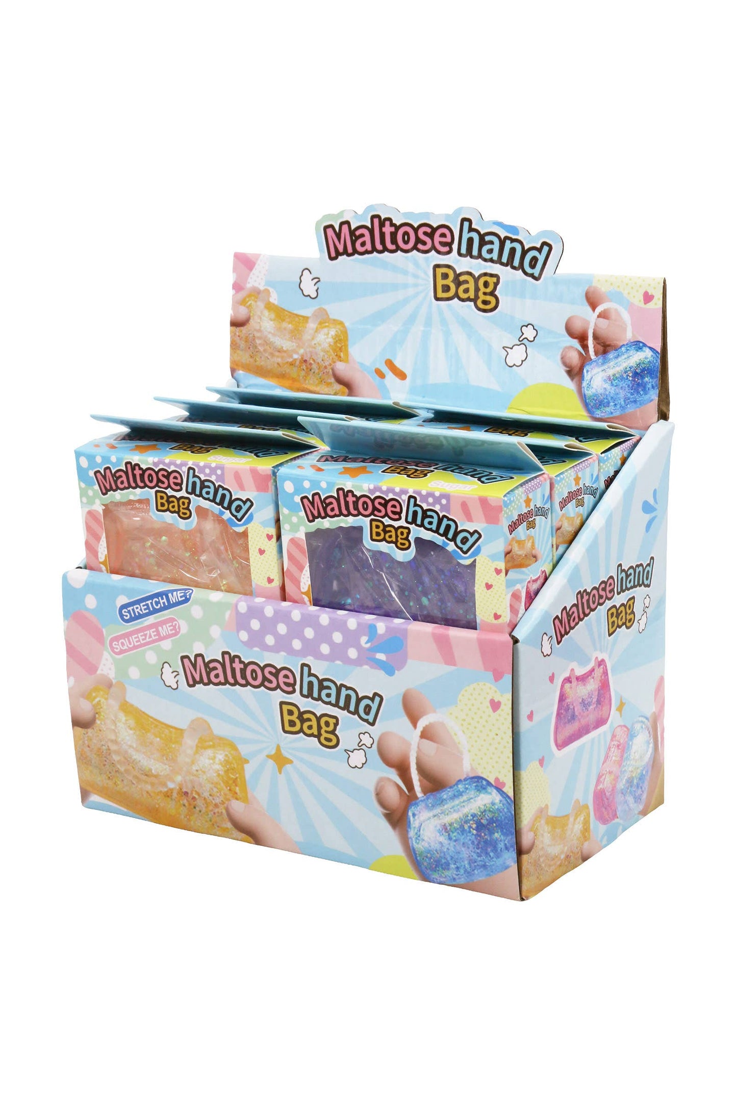 Handbag Purse Glitter Maltose Putty Slime Filled Squishy Toy: ASSORTED / ONE SIZE