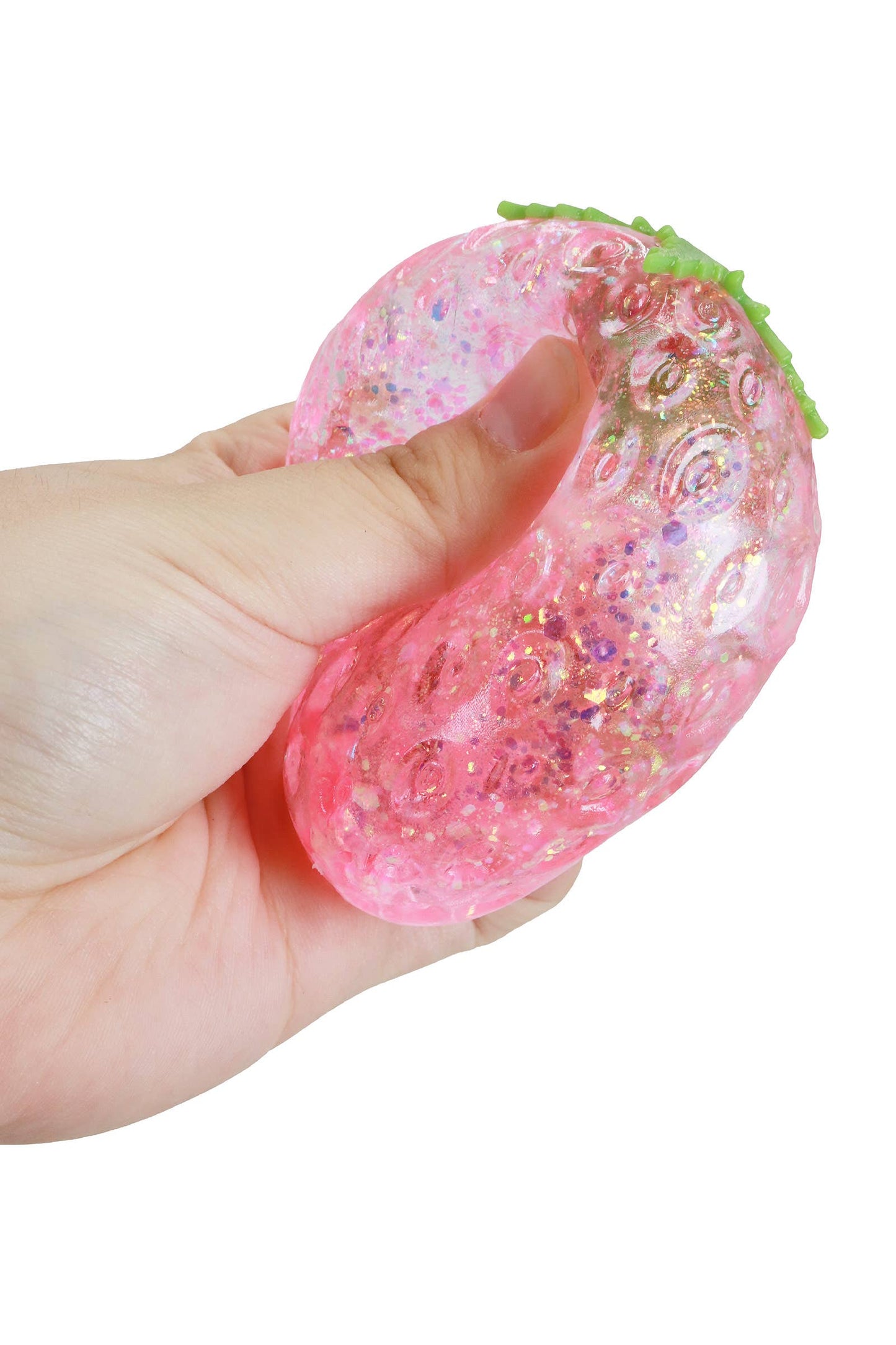 Strawberry Glittery Maltose Putty Filled Squishy: ASSORTED / ONE SIZE