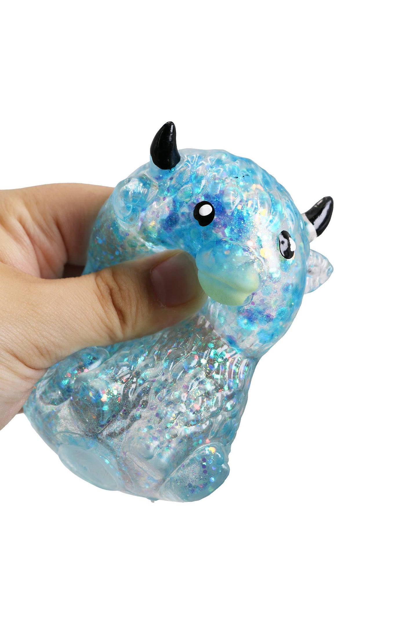 Highland Cow Glitter Maltose Putty Slime Filled Squishy Toy: ASSORTED / ONE SIZE