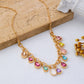 Multicolor Teardrop Crystal Charm Necklace