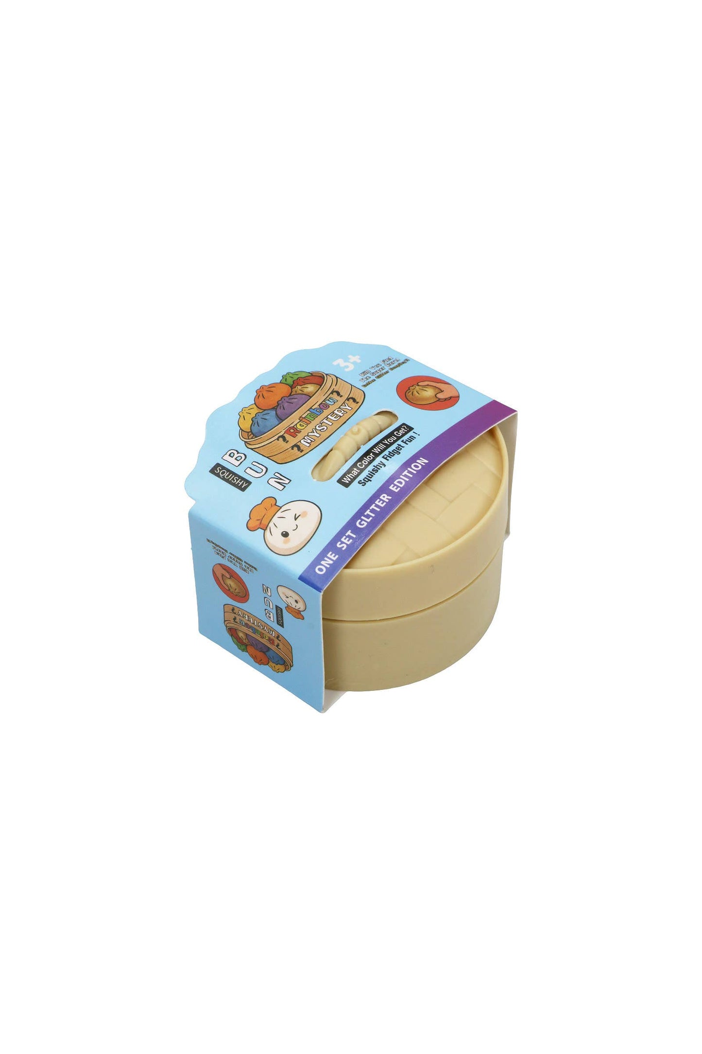 Mini Puppy Solid Bao Dumpling Soft Slime Squishy - 2 Inch: ASSORTED / ONE SIZE