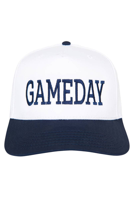 GAMEDAY Two-Toned Vintage Hat: Black and White