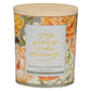 Glass Candle Bamboo Lid  Joy Comes in the Morning Ps. 30:5